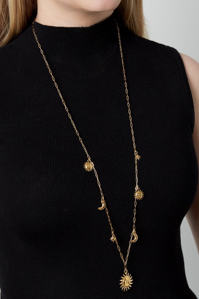 Sun Moon Star long Necklace h5Picture2
